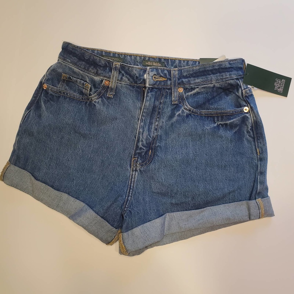 Women's High-Rise Jean Shorts Blue - Wild Fable,  Junior Size 4